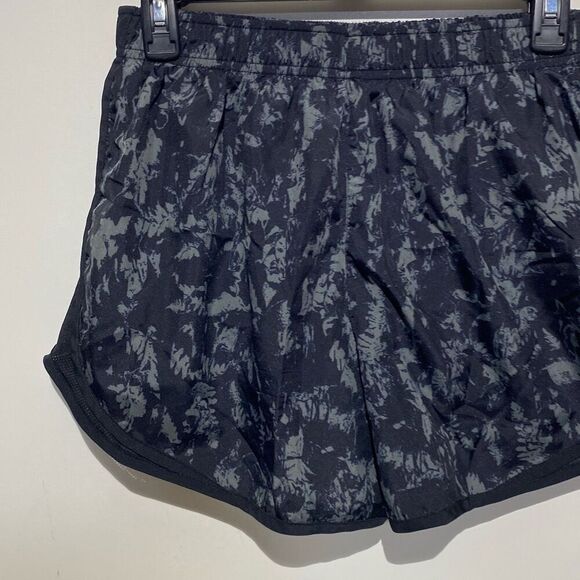 Nike Women's Black Gray Dri-Fit Tempo Printed Athletic Running Shorts Large - Picture 5 of 7